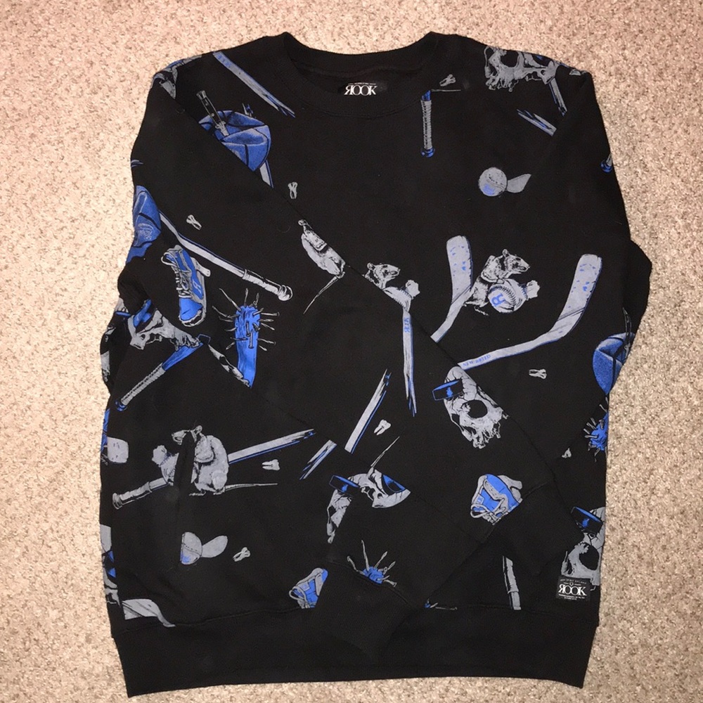 ROOK Men’s Graphic Crewneck Sweatshirt Size Large
